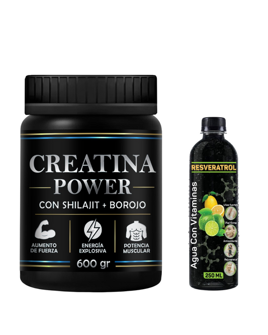 Creatina POWER+Agua vitaminas