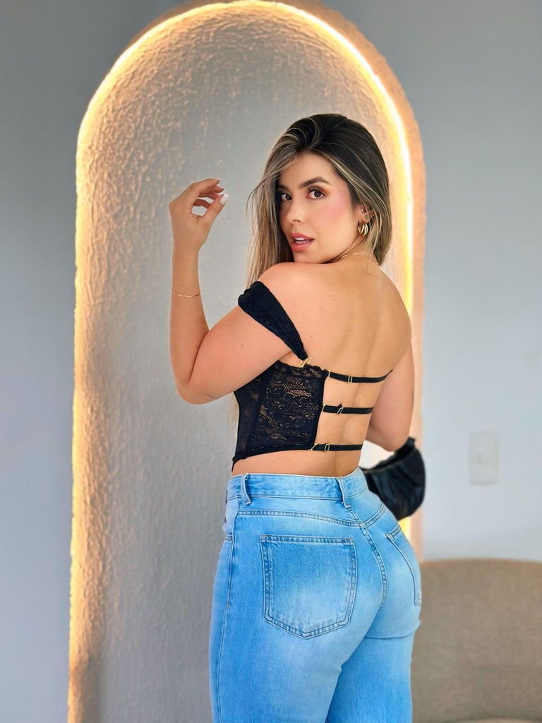Corset diva de Encaje con Varillas
