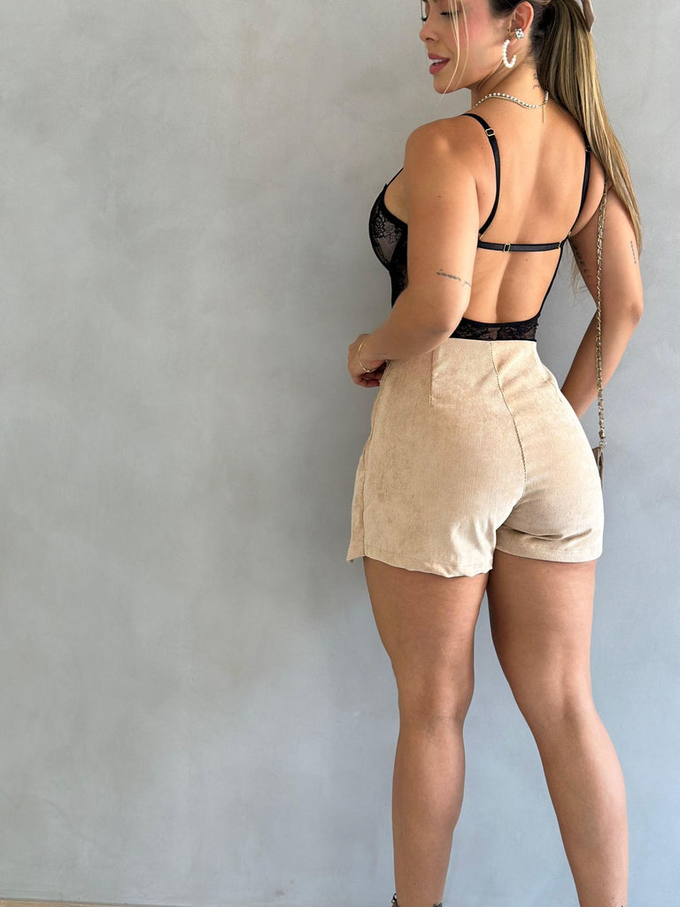 Body de Encaje Floral con Varilla