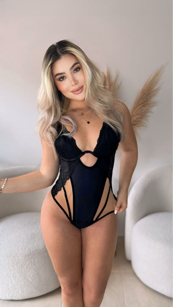Body de Encaje Negro