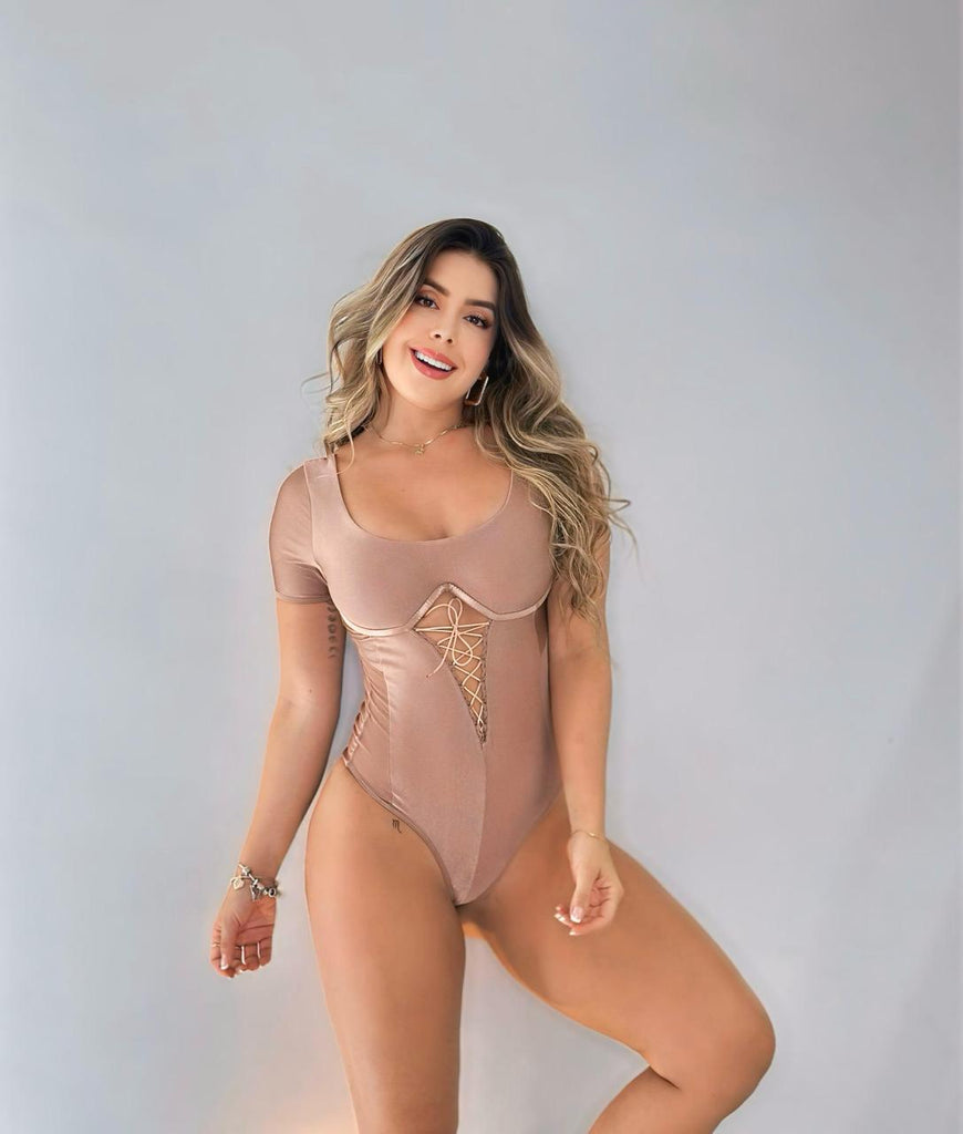 Body con Escote de Listones