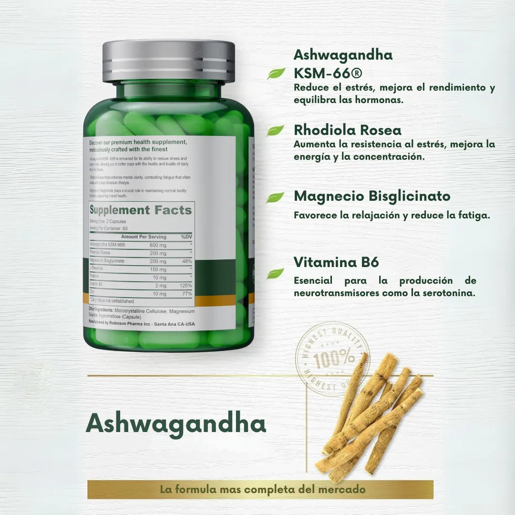 Ashwagandha vitaminas premium